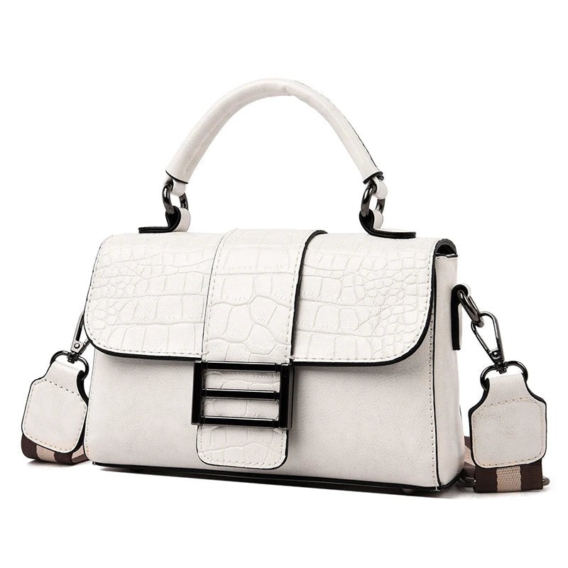 Croc Leather Handbag The Store Bags Beige 