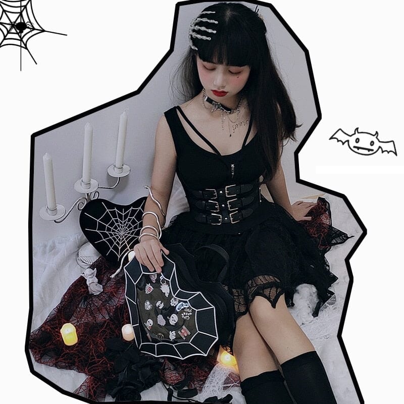 Spiderweb Heart Purse The Store Bags