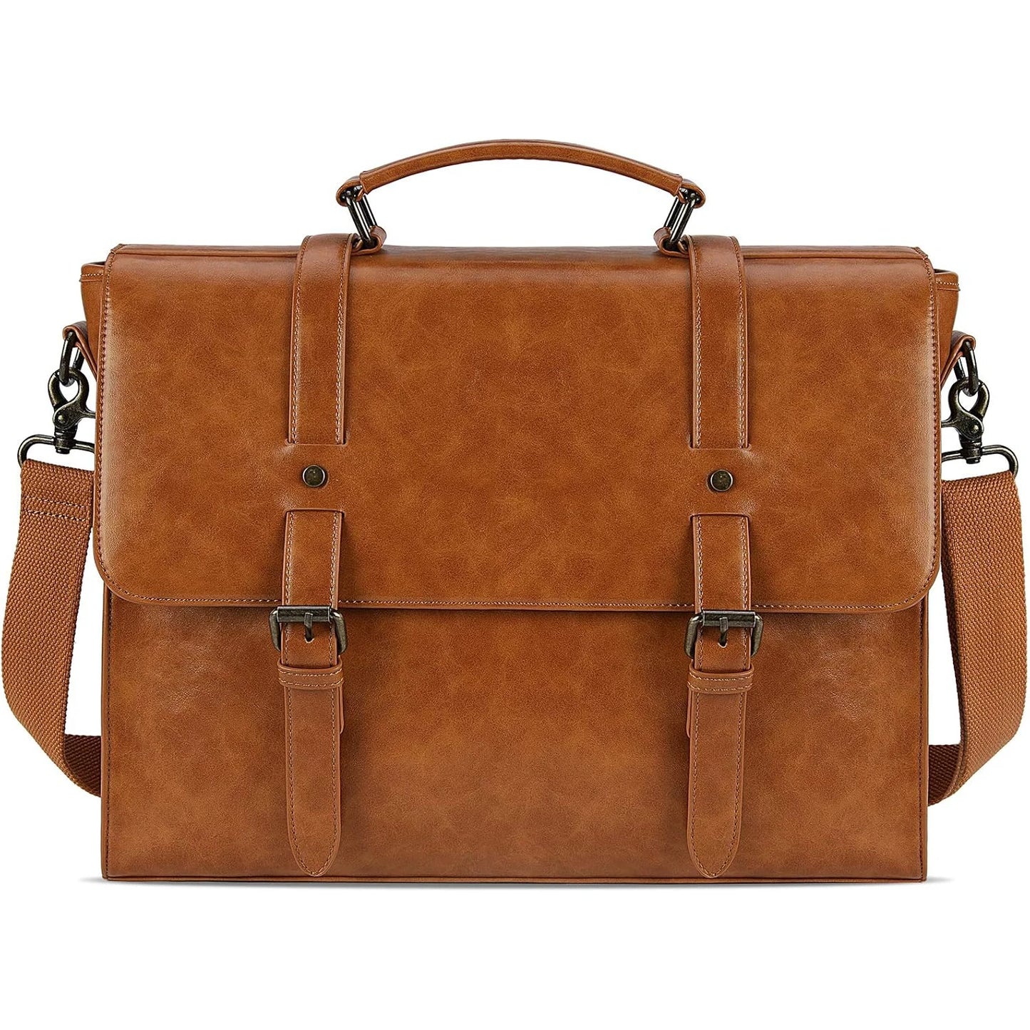 Leather Messenger Bag 15 Laptop