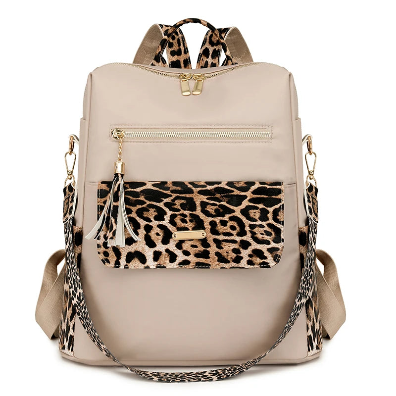 Cheetah Print Backpack Purse