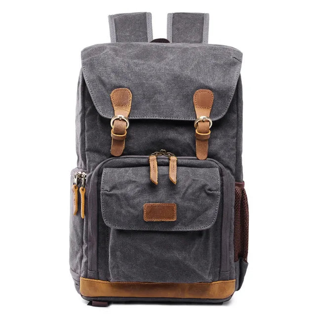 Canvas And Leather Camera Bag The Store Bags Gray