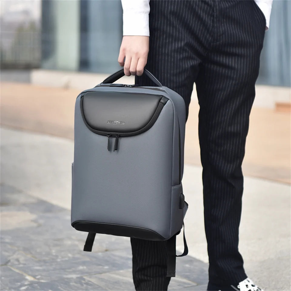 15.6 Backpack With Top Opening The Store Bags Grayish Blue