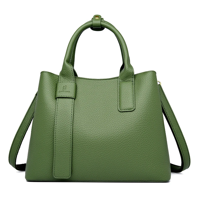 Small Leather Tote Handbag The Store Bags Green 