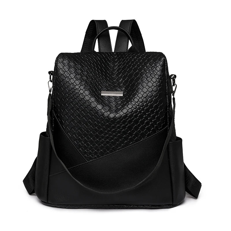 Backpack With Back Zipper Pocket