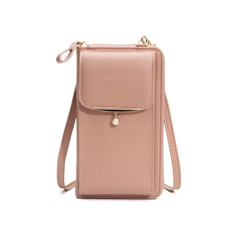 Leather Phone Pouch With Strap The Store Bags Pink 