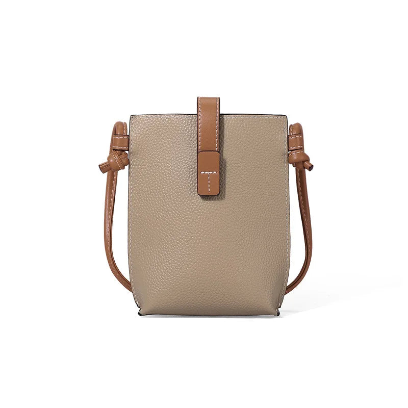 Leather Phone Pouch With Strap