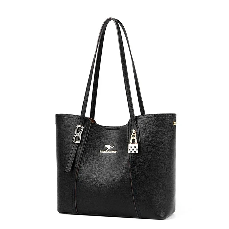 Bolsa tote de piel