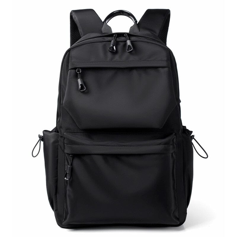 Nylon USB Charger Waterproof Travel Backpack The Store Bags Black