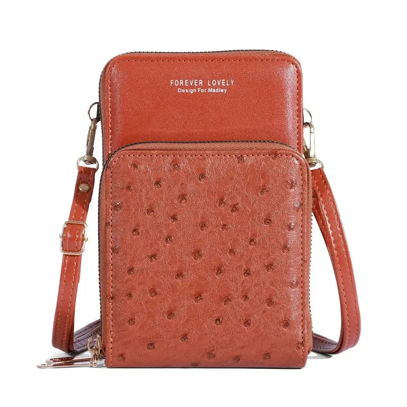 Leather Phone Pouch Crossbody