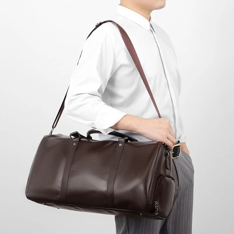 Leather Gym Bag With Shoe Compartment The Store Bags