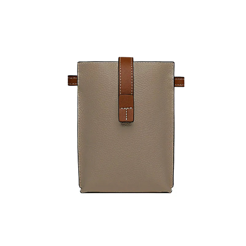 Leather Phone Pouch With Strap