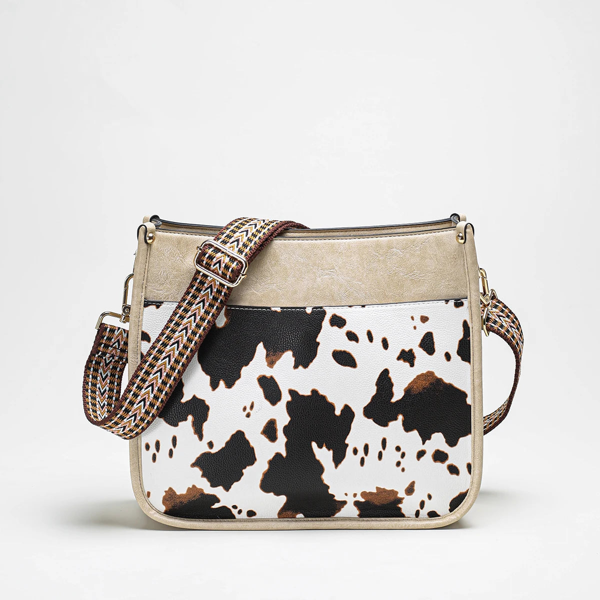 Cow Print Tote Bag The Store Bags Beige
