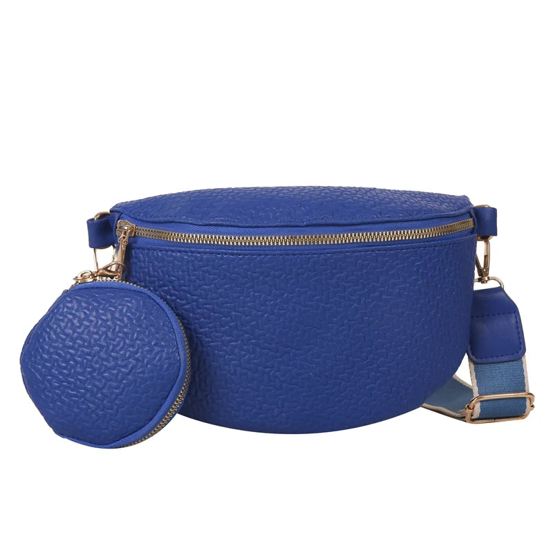 Leather Crossbody Belt Bag The Store Bags Blue