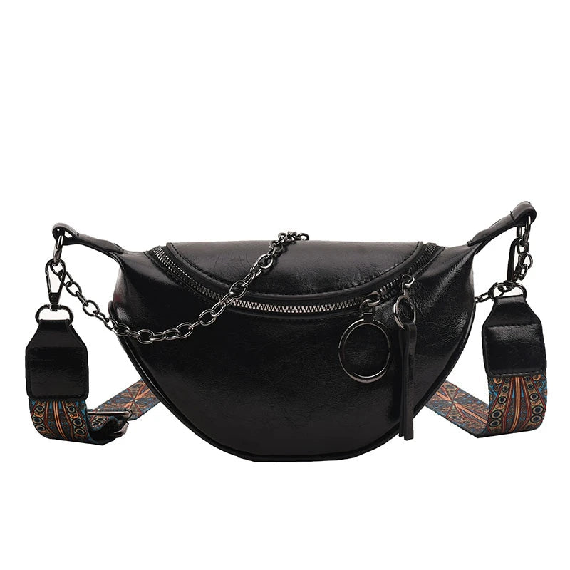 Cream Leather Fanny Pack The Store Bags Black
