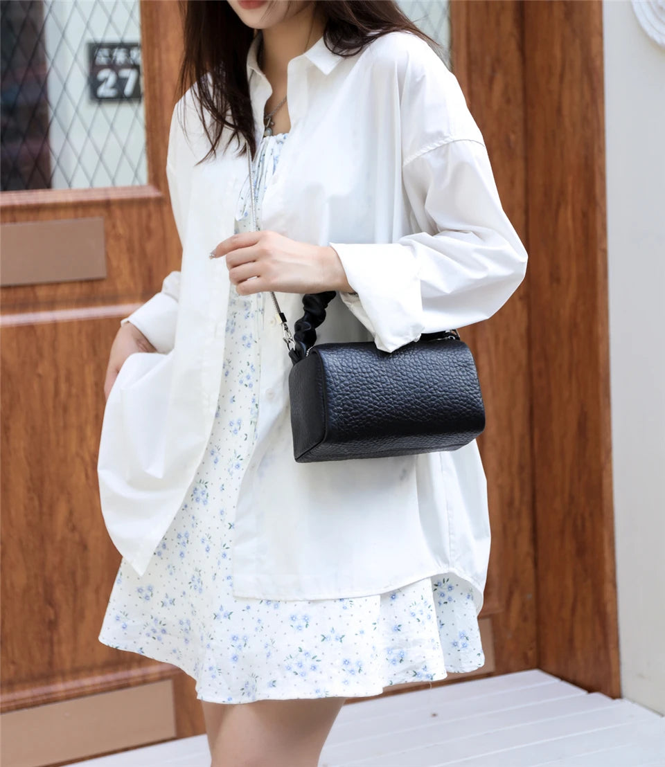 Square Leather Shoulder Bag The Store Bags