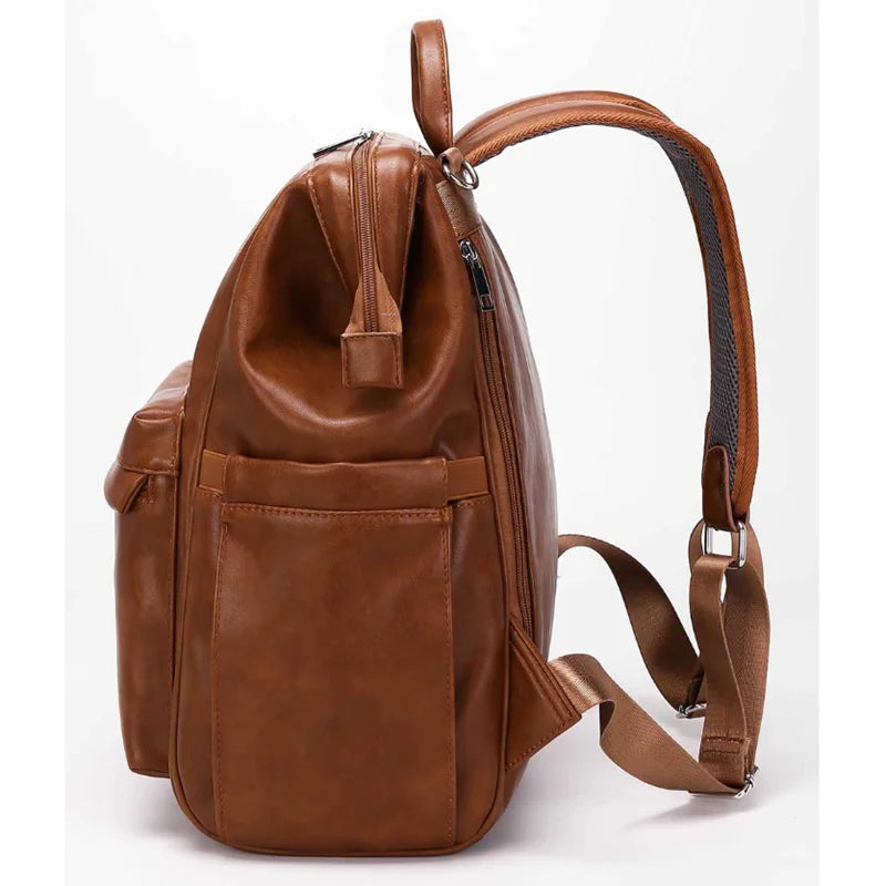 Vegan Leather Backpack Diaper Bag The Store Bags