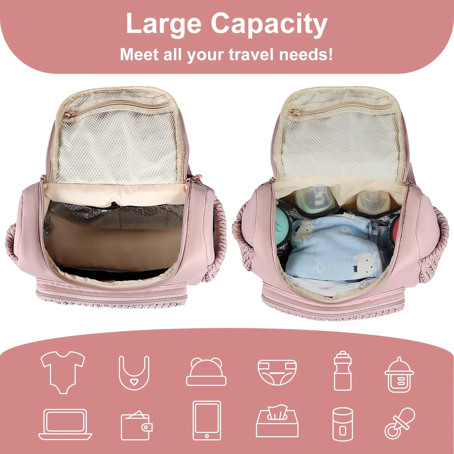 Mochila maternal con cambiador