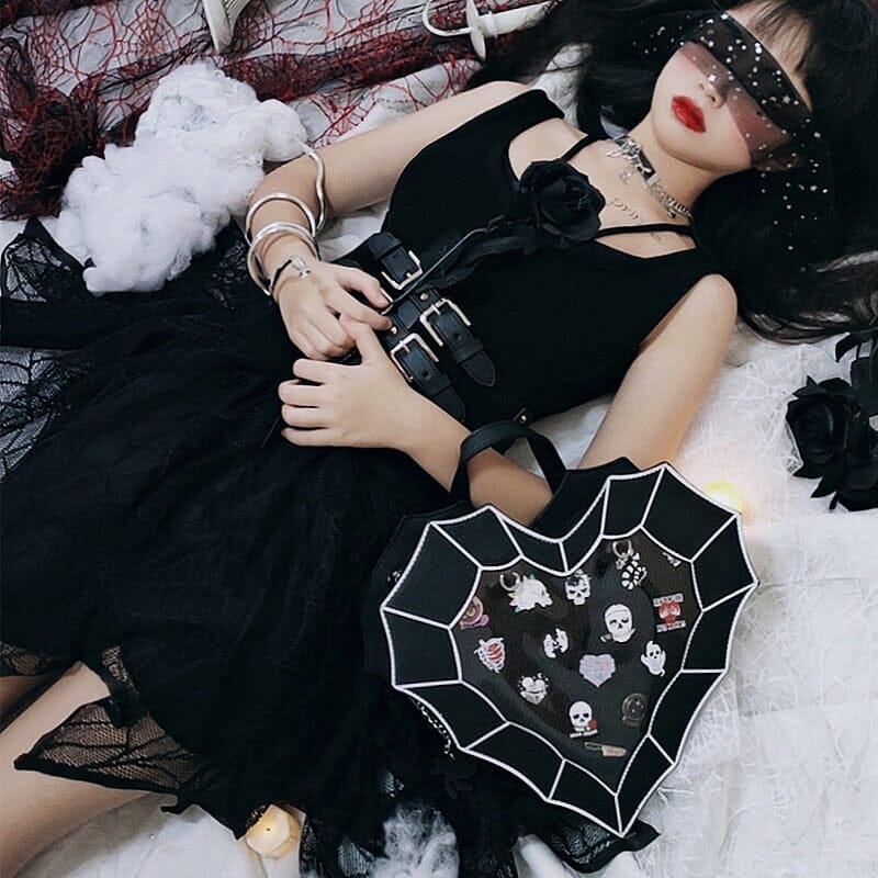 Spiderweb Heart Purse The Store Bags