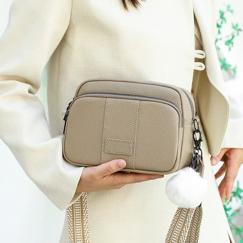 Bolso bandolera con cremallera