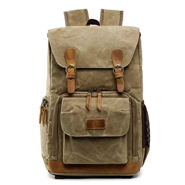 Canvas And Leather Camera Bag The Store Bags Khaki
