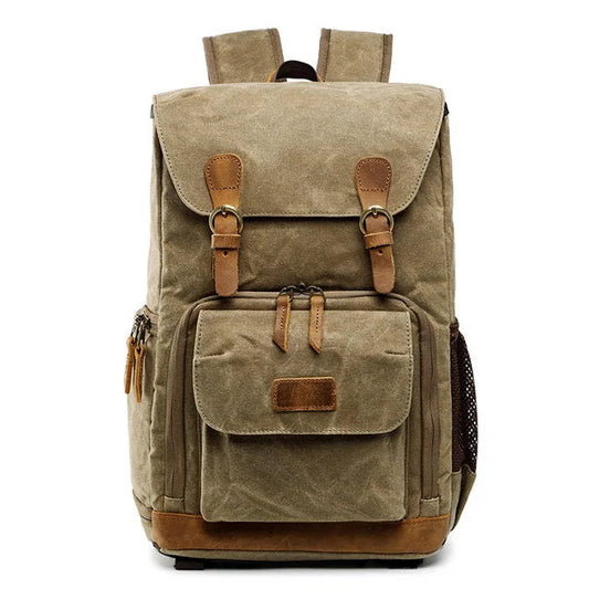 Canvas And Leather Camera Bag The Store Bags Khaki