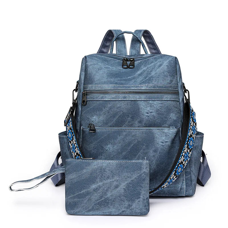 Backpack Purse With Wallet The Store Bags Blue