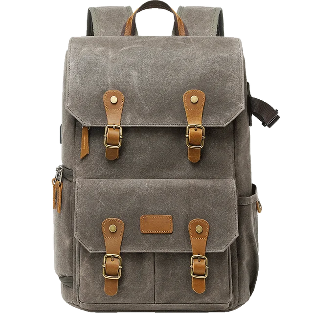 Brown Waxed Canvas Camera Bag The Store Bags Green CHINA