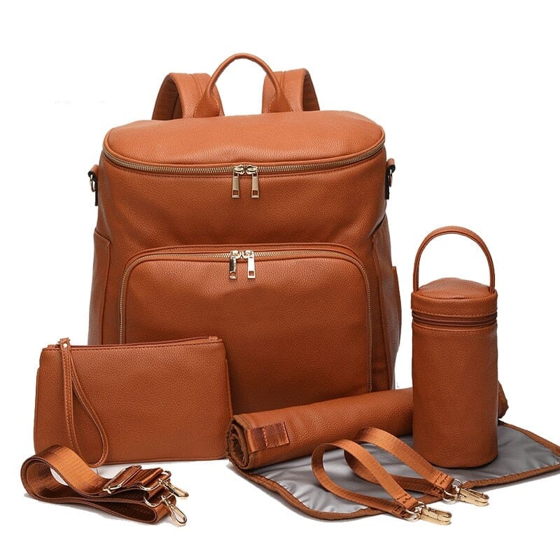 Faux Leather Maternity Backpack The Store Bags Brown