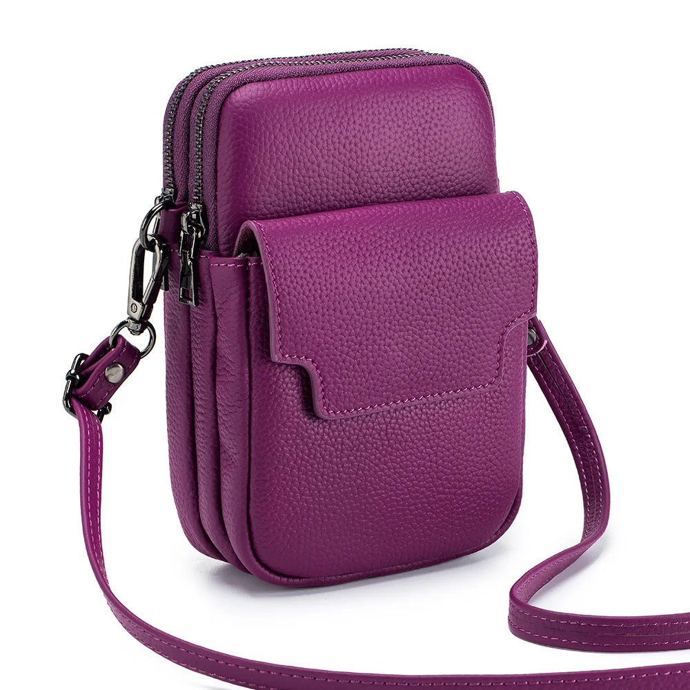 Funda movil cartera de piel