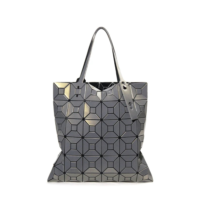 Geometric pattern tote bag The Store Bags Bronze