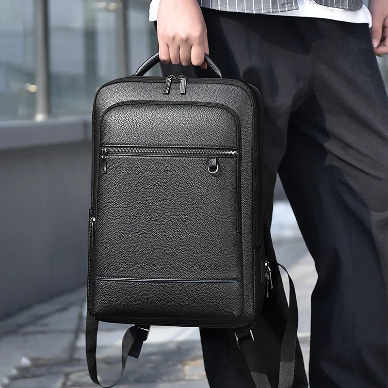 Black Leather 15 inch Laptop Bag The Store Bags