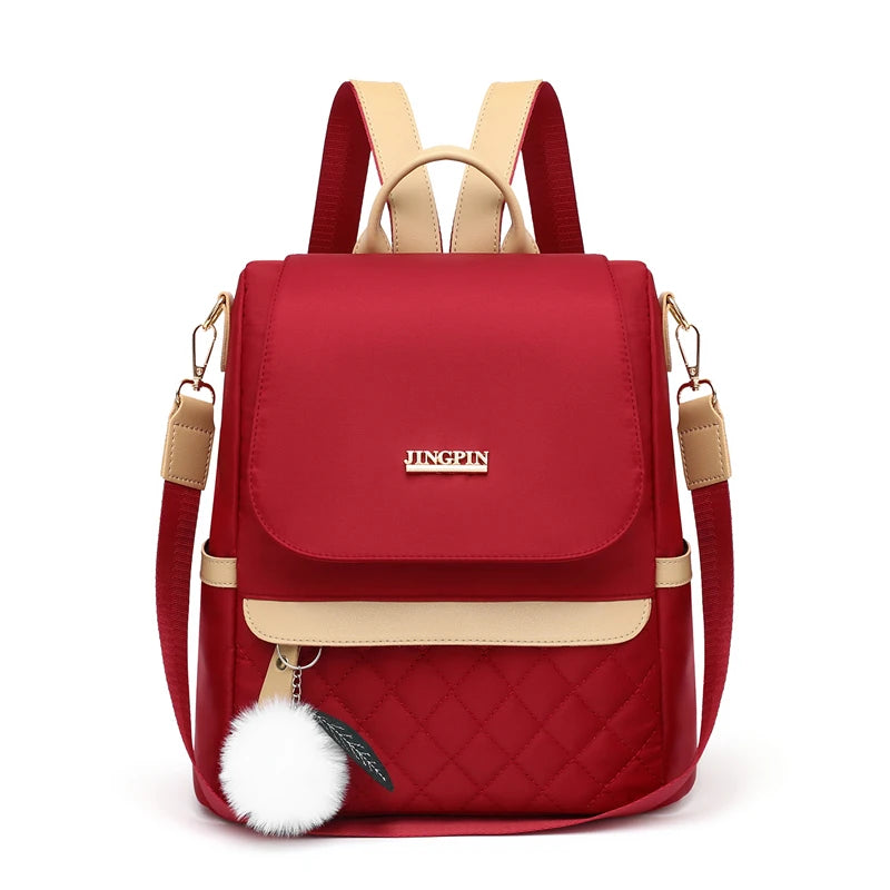 Hidden Zipper Backpack Purse
