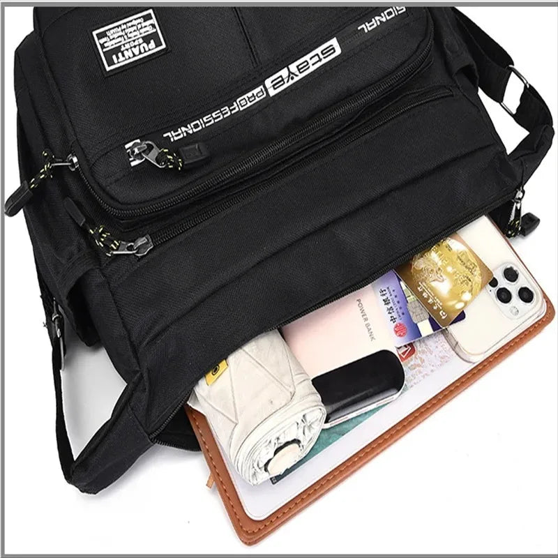Men's Messenger Bag With Water Bottle Holder The Store Bags