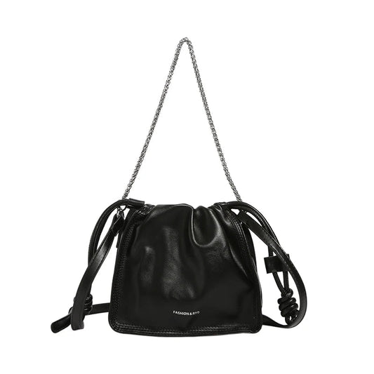 Bucket Bag With Chain Handle The Store Bags black