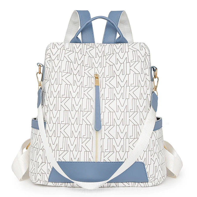 Leather Travel Backpack Anti Theft