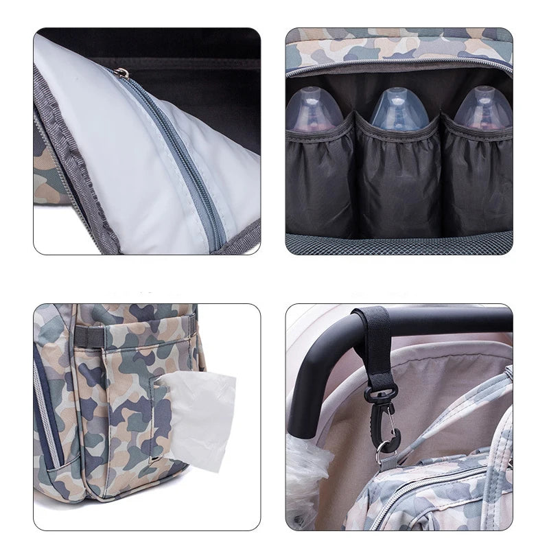 Mochila bebe pañales maternidad