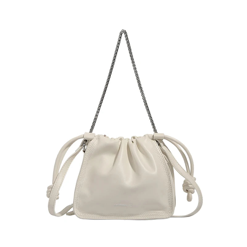 Bucket Bag With Chain Handle The Store Bags WHITE