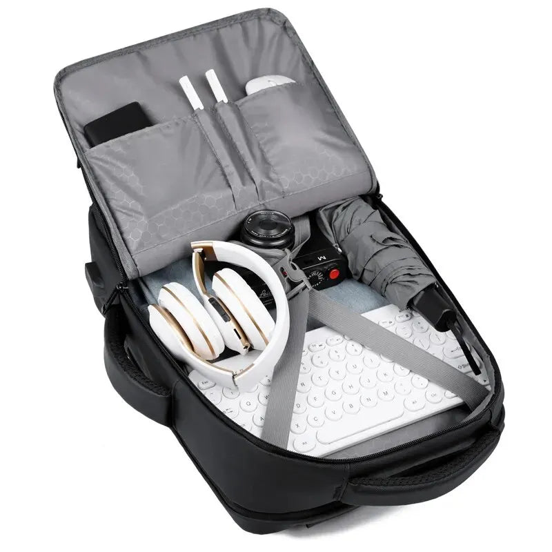 USB Charger Grey Backpack The Store Bags