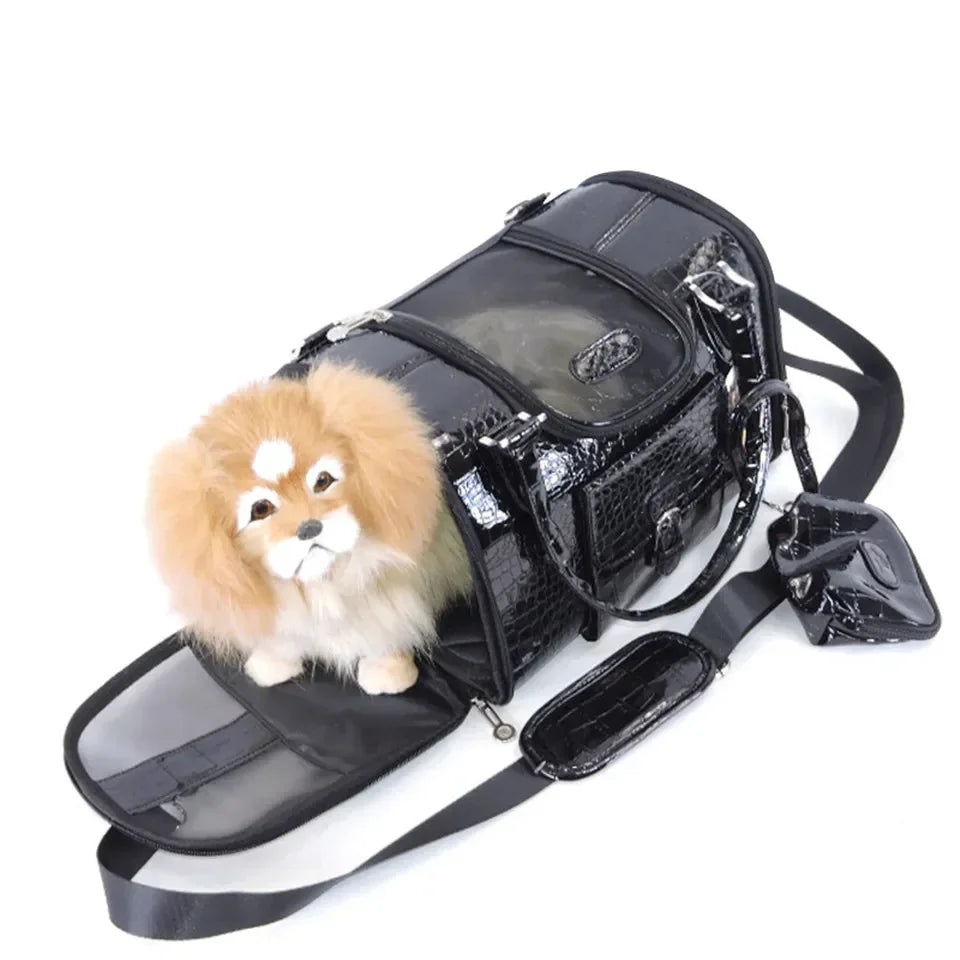 Bolsa piel para perros