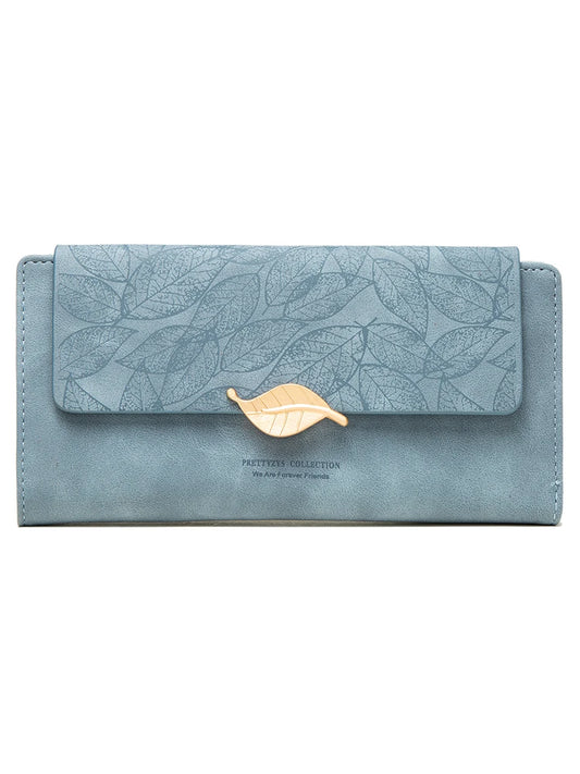 Cartera plegable con solapa para mujer