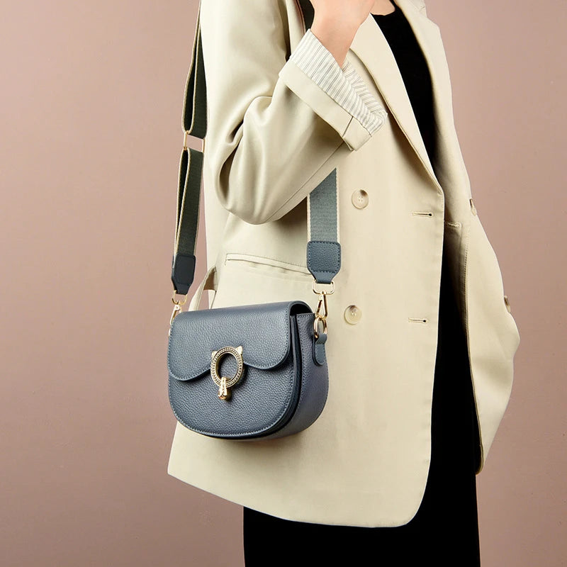 Round Leather Shoulder Bag The Store Bags