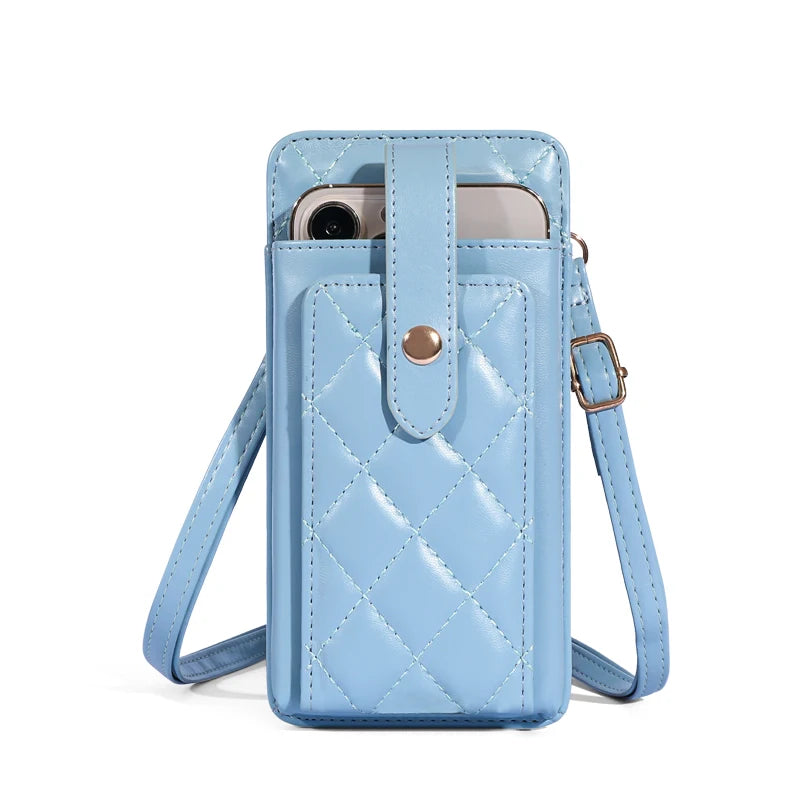 Bolso bandolera de piel para smartphone