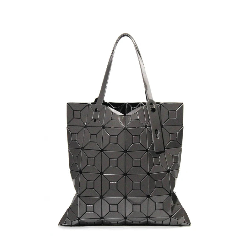 Geometric pattern tote bag The Store Bags dark gray