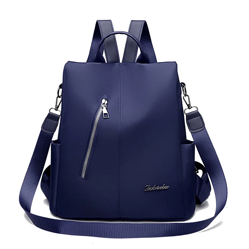 Backpack With Back Zip Pocket The Store Bags Blue