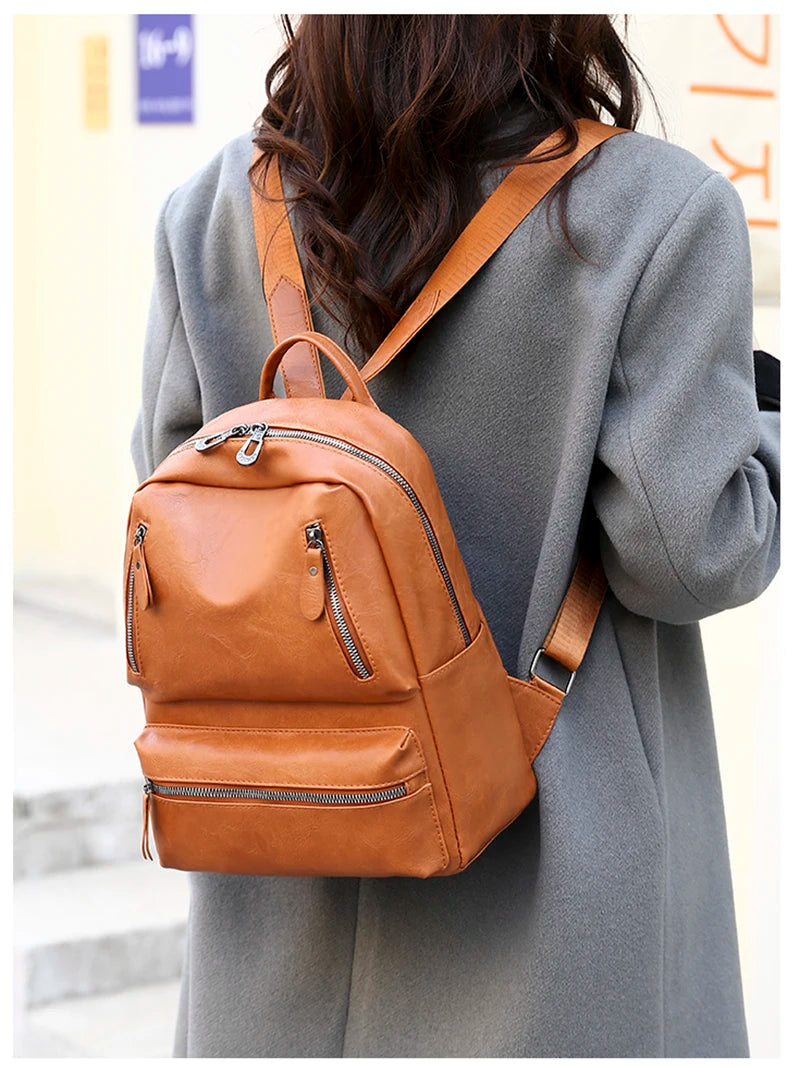 Pink Leather Backpack Purse The Store Bags