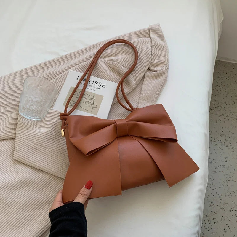 Knot Leather Shoulder Bag The Store Bags Brown