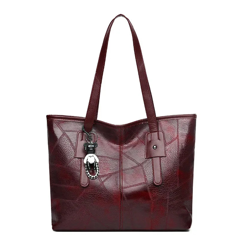 15 inch Brown Leather Tote