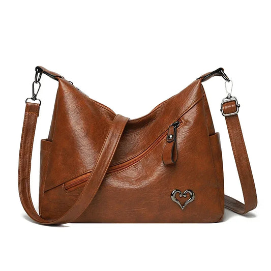 Tota leather bolsos de piel con cremallera