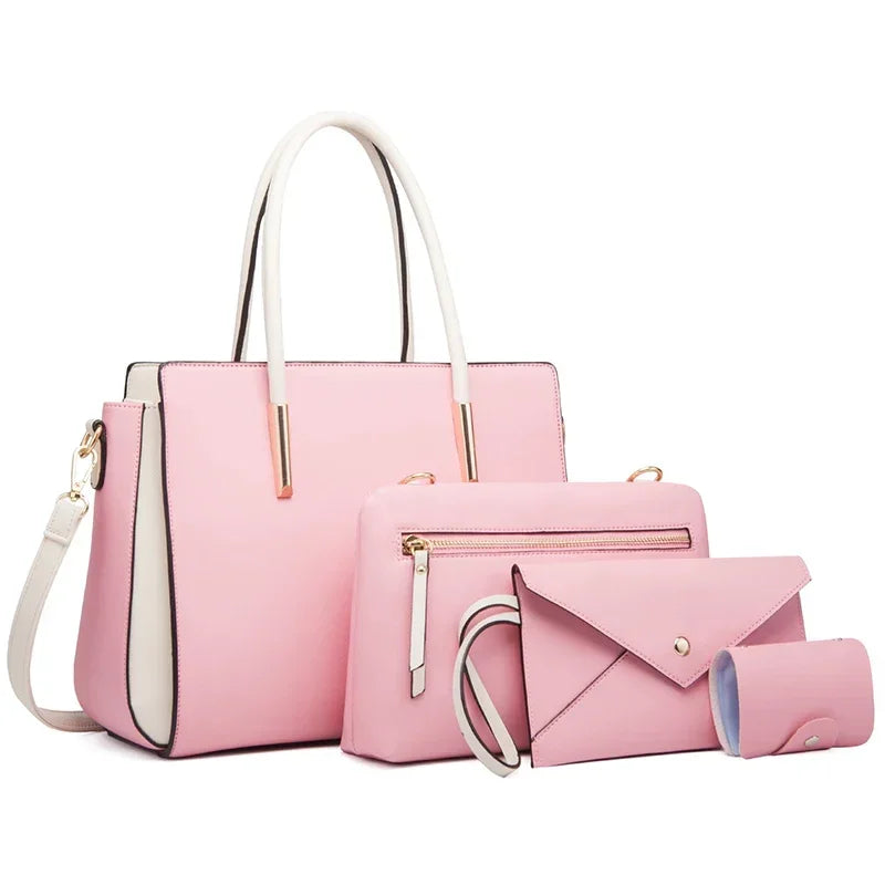 Bolso de cuero verde azulado