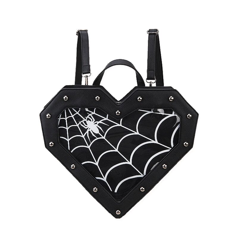 Spiderweb Heart Purse The Store Bags Black